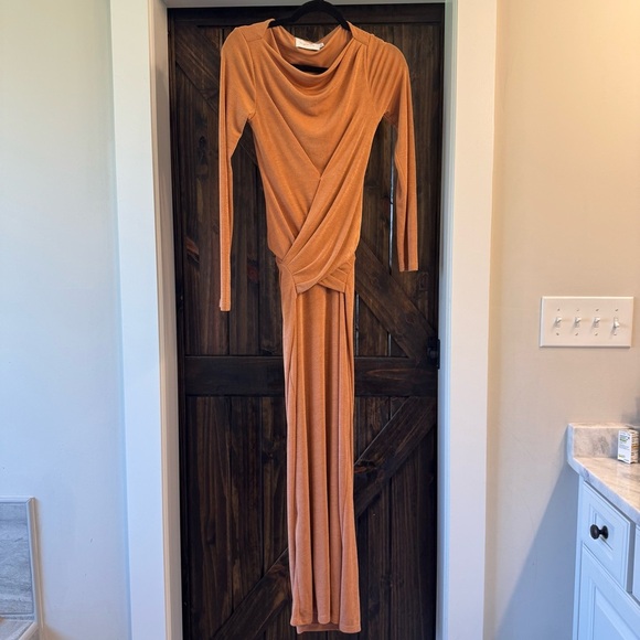 Significant other Rosie long sleeve dress caramel - Picture 2 of 7